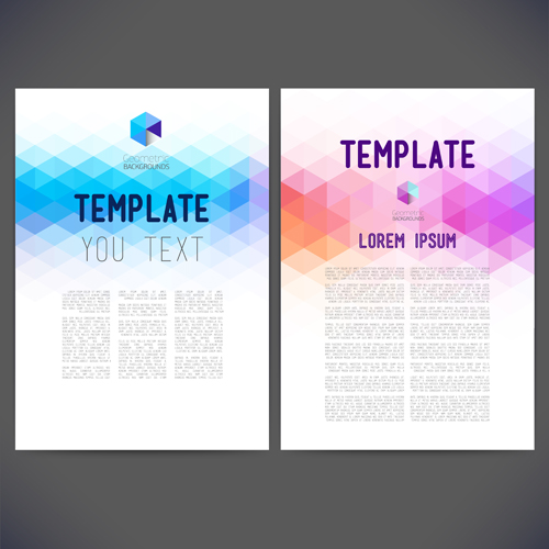 templates geometric shapes business 
