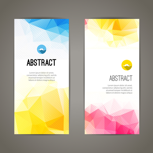 Geometric shapes cover brochure vectors 03
