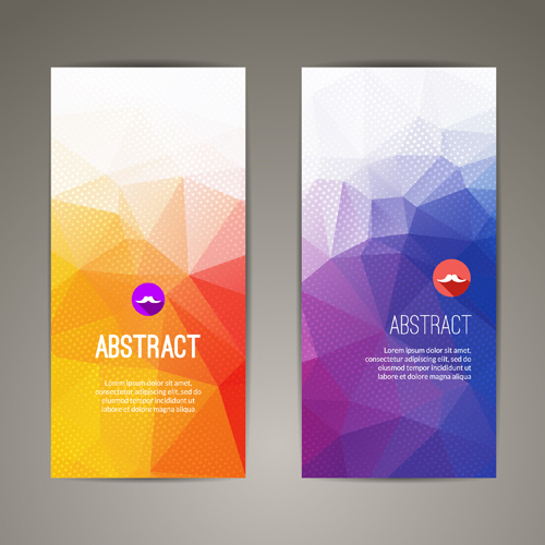 Geometric shapes cover brochure vectors 04