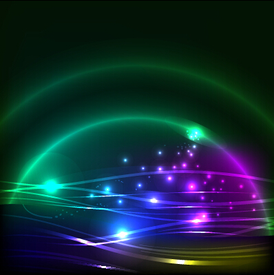 Gloss light lines art background vector 01