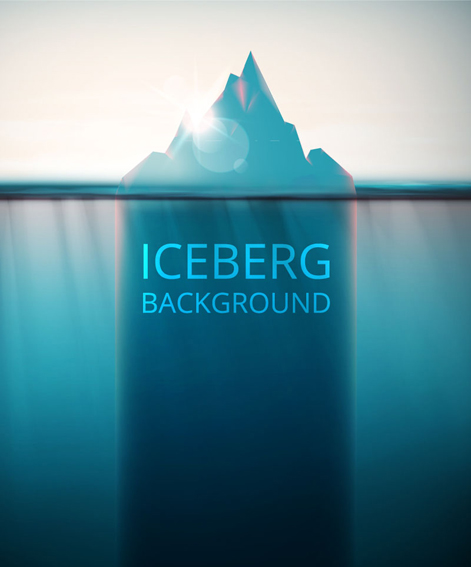 sunlight iceberg background 