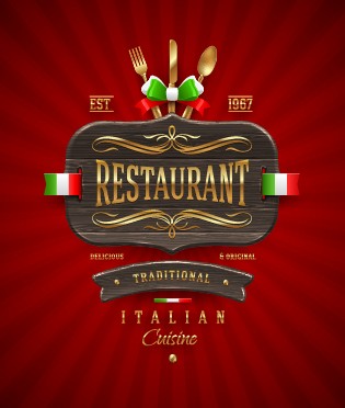 restaurant luxurious cover background 