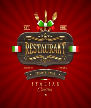 Luxurious Restaurant Cover Background 04