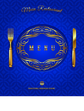 Vector Restaurant design elements 01