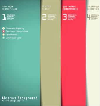 Modern number background vector 04