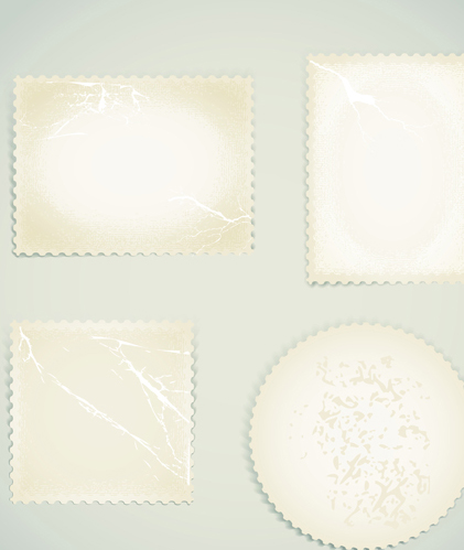 Set of Paper text bubbles design vector 05