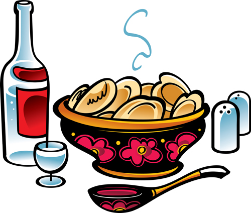 Delicious Pelmeni vector set 03