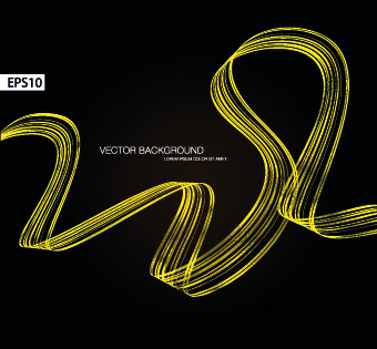 Dynamic ribbon vector background set 04