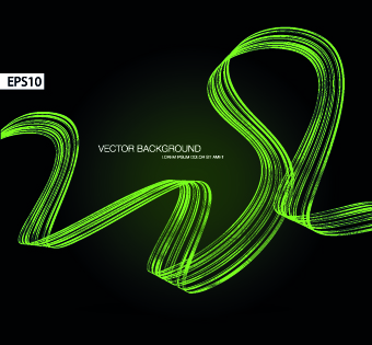 Dynamic ribbon vector background set 05