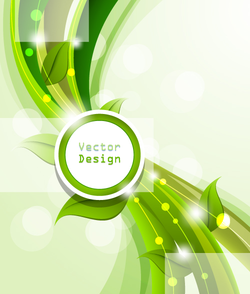 Set of ornate waves vector background 16