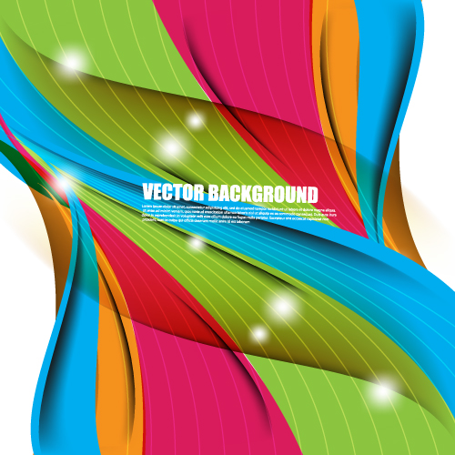 Set of ornate waves vector background 29