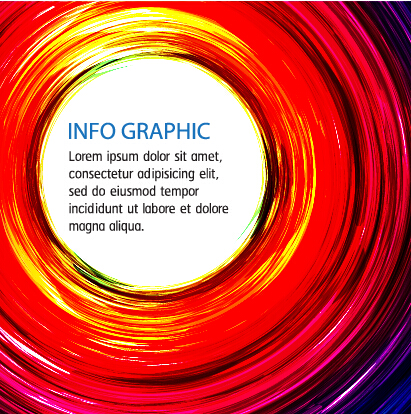 Shiny circles colored background art vector 02