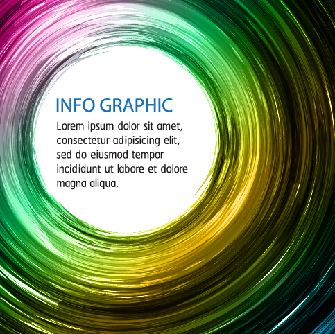 Shiny circles colored background art vector 07