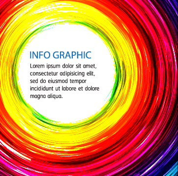 Shiny circles colored background art vector 08