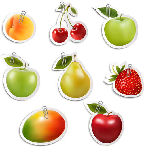sticker shiny fruits 
