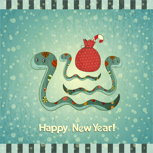 Creative Snake 2013 design elements vector 03