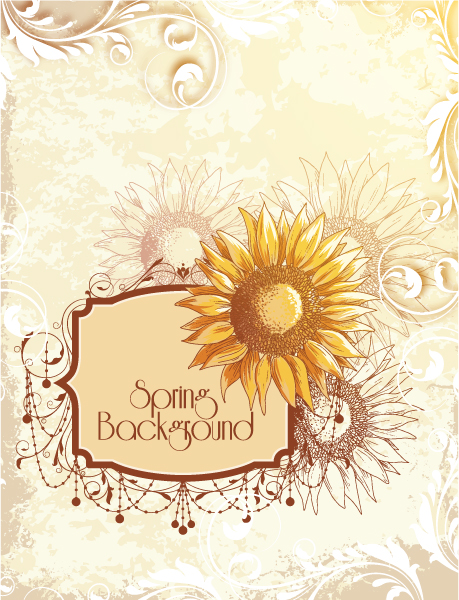 vintage spring floral background floral background 