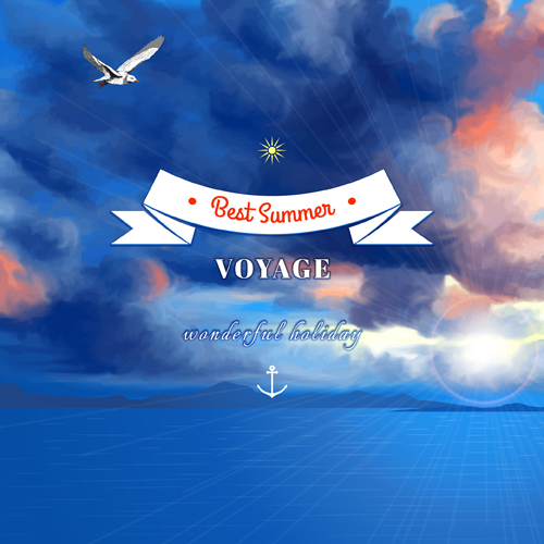 age best summer vector background 03 Voyage best summer vector background 03