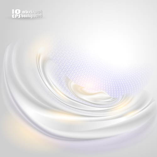 White Waves Backgrounds vector 05