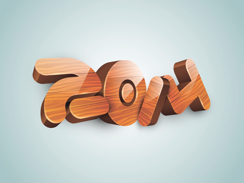 Wood texture 2014 text creative design