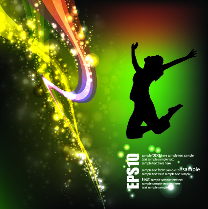 Sparkling stylish party backgrounds vector 04