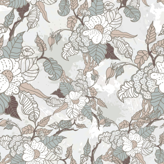 line of draft Flower background vector 05