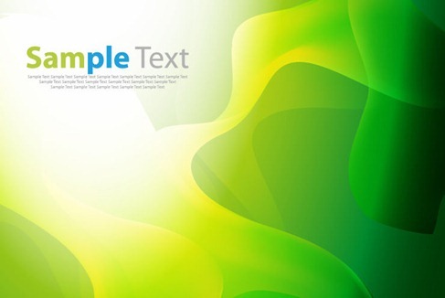  free Vector Abstract Green Curves Background