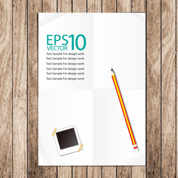 Set of Notepad design elements vector 02