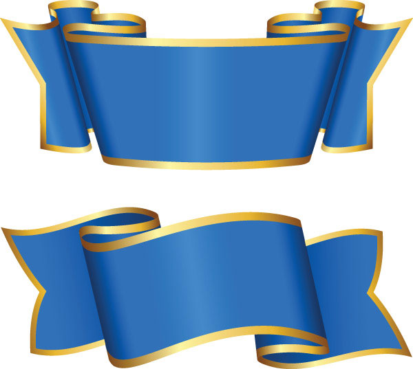 Set of luxurious Ribbon vector 03