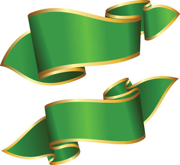 Set of luxurious Ribbon vector 04