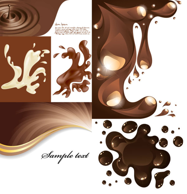 spray ripple poster pattern high light dynamic coffee 