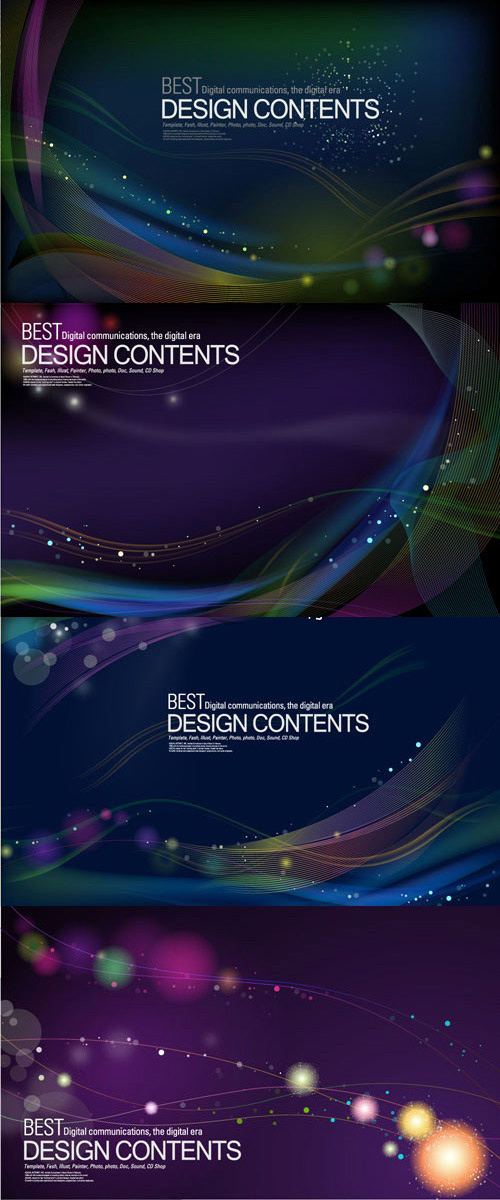 Streamline glare background art