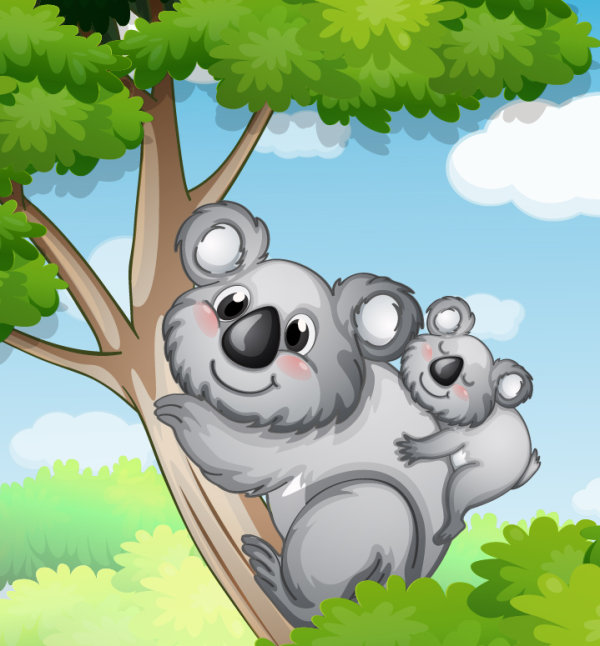 Cute Animals and children cartoon theme vector backgrounds 02