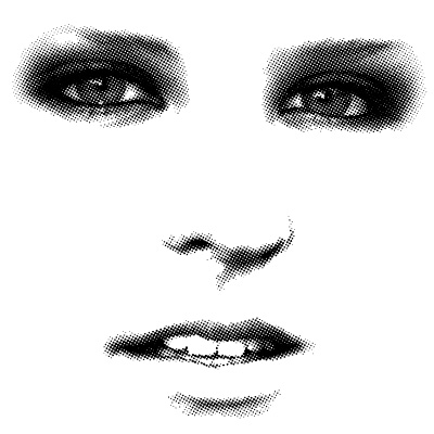Reticulate woman face Vector