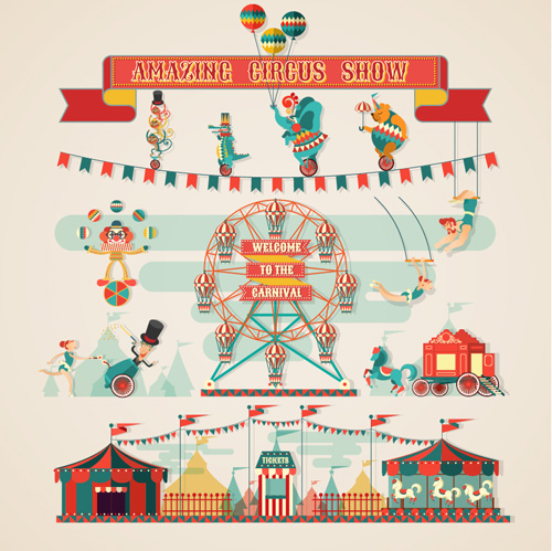 show illustration Circus amazing 