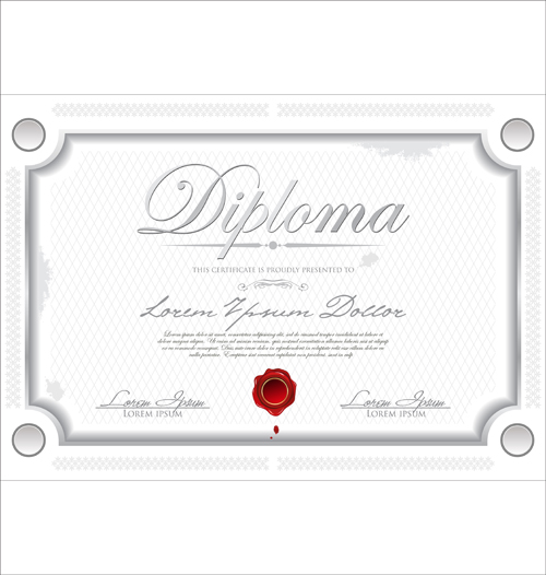 Best Certificate template design vector 03