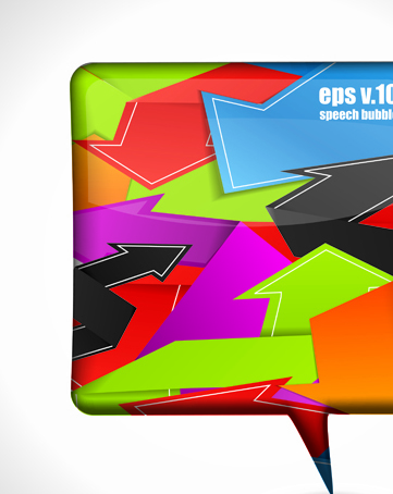 Set of Bright colored banners vector 01