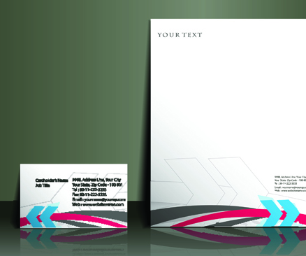 Business style flyer and cover brochure vector 01
