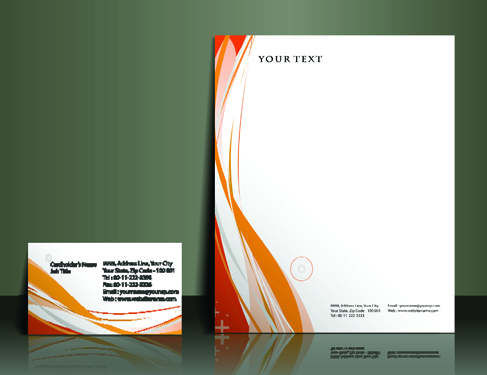 Business style flyer and cover brochure vector 02