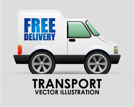 vehicle vector material transportation collection 