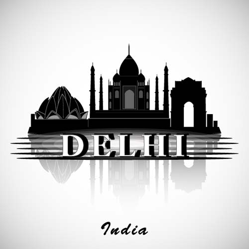 Delhi city background 