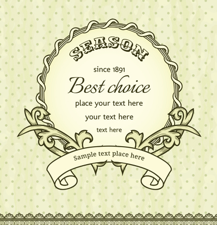 Set of Delicate frames design vector graphic 05