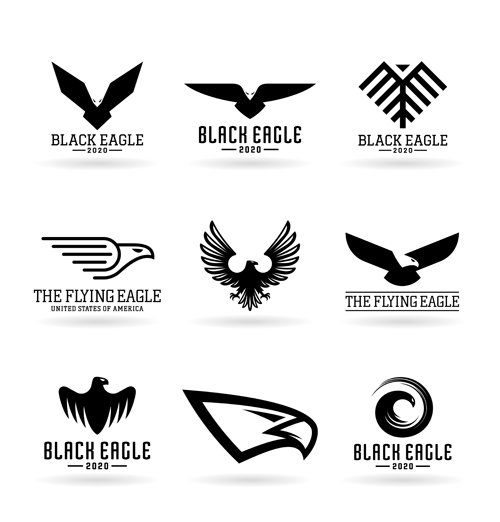 Eagles logos huge collection vectors 05
