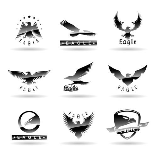 Eagles logos huge collection vectors 07