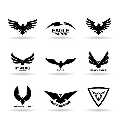 Eagles logos huge collection vectors 08
