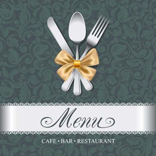 Elegant menu cover vector graphics 01