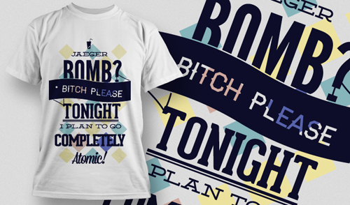 Fashion T shirt design elements set vector 16