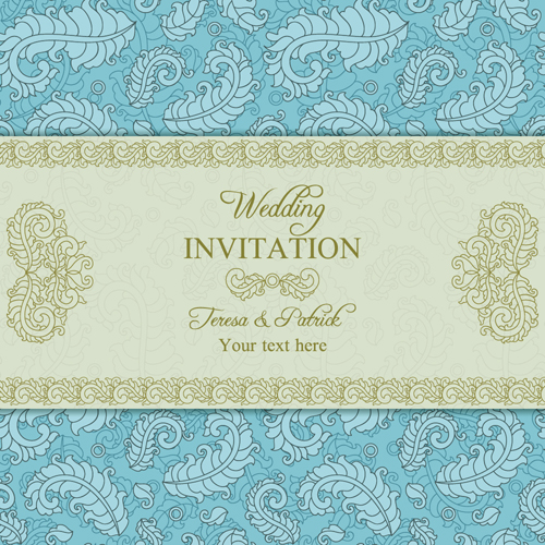 wedding ornate invitation cards invitation floral cards 