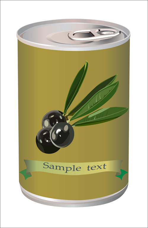Vector Food packaging elements 06