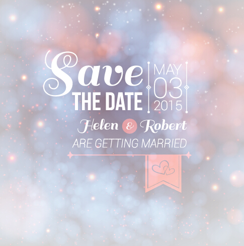 ding invitation background vector 04 Halation wedding invitation background vector 04